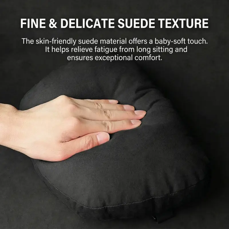 Asign Premium Suede Neck And Lumbar Support Pillow For Universal