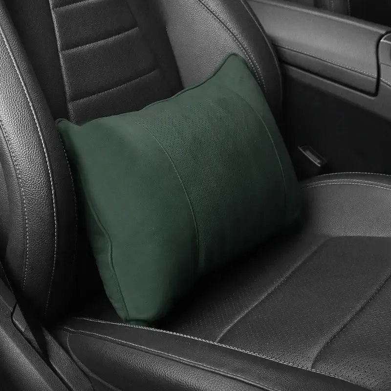 Asign Premium Suede Neck And Lumbar Support Pillow For Universal