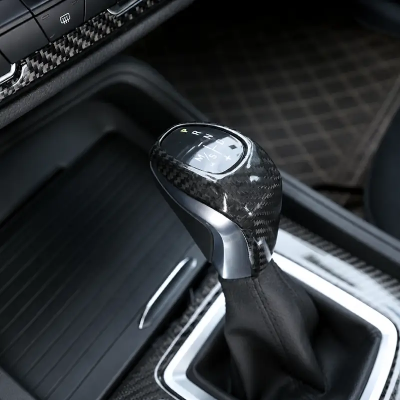 Asign Real Carbon Fiber Gear Shift Knob Cover for BMW