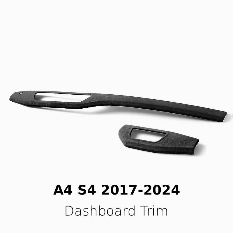 Asign Suede Interior Center Console Panel Cover for Audi A4 (2017–2024)