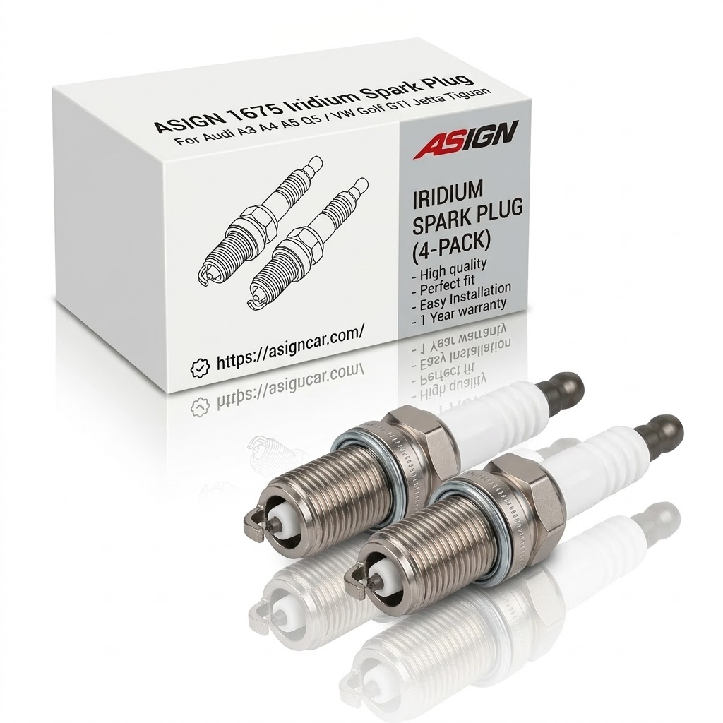 Asign 1675 Iridium Spark Plug For Audi A3 A4 A5 Q5/VW Golf GTI Jetta Tiguan