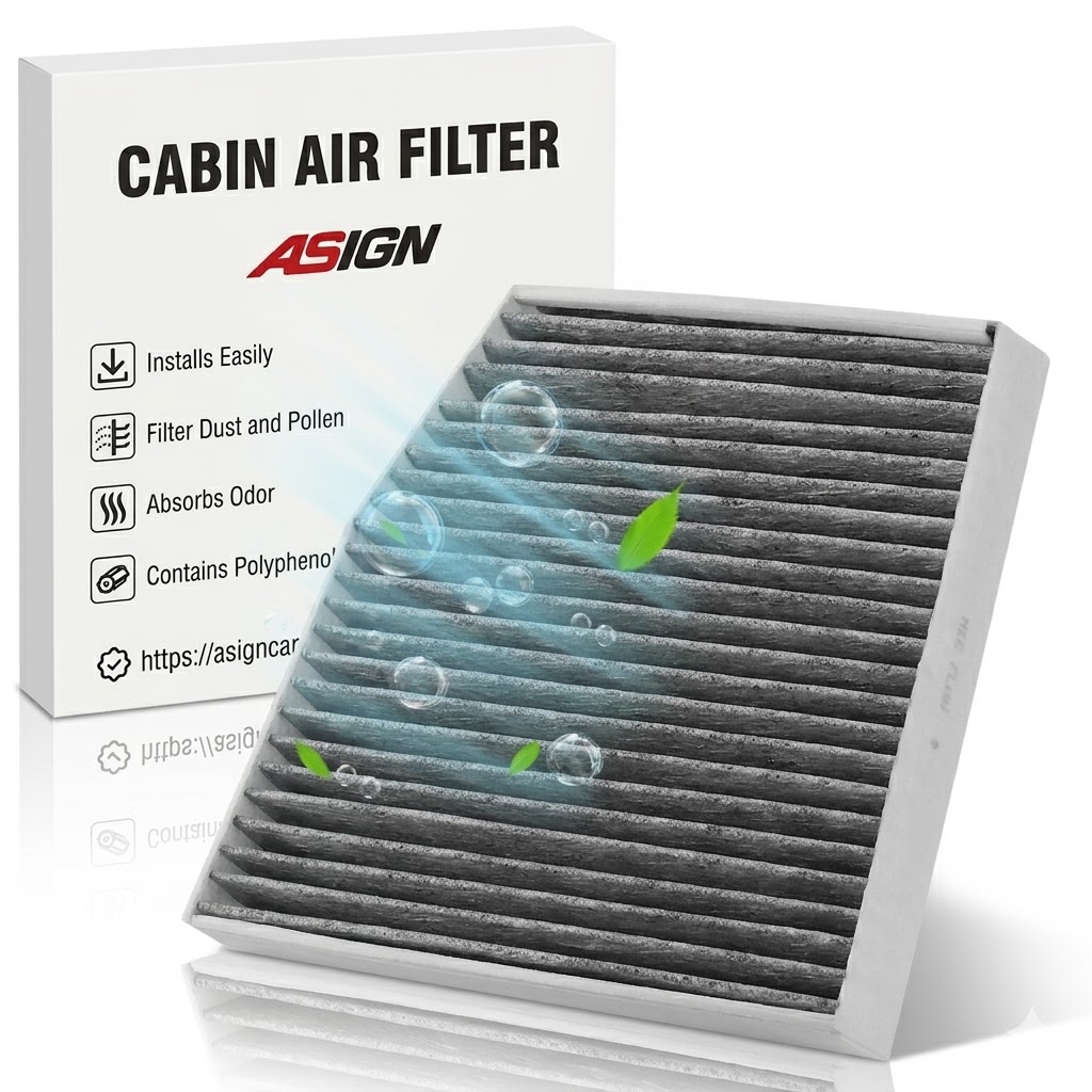 Asign CF12211 Cabin Air Filter with Activated Carbon For Audi Q5 Q7 Q8 e-tron/Porsche Cayenne Macan