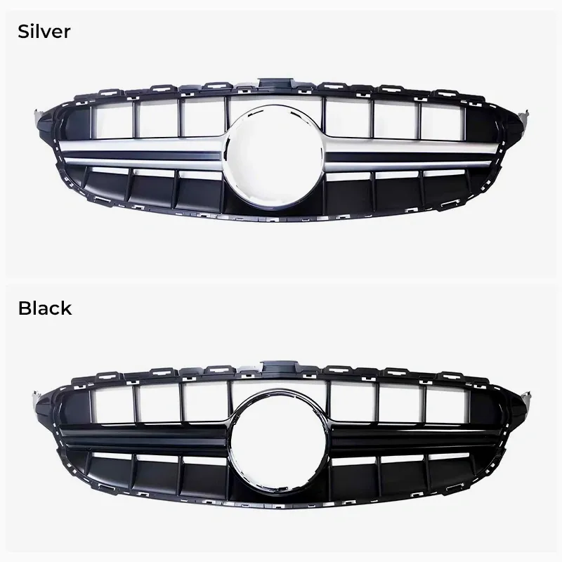 Asign Front Grille for Mercedes-Benz C-Class – GT / Diamond / AMG / C63 S Style