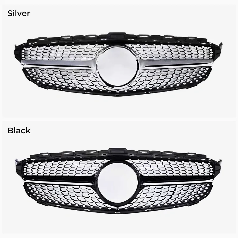 Asign Front Grille for Mercedes-Benz C-Class – GT / Diamond / AMG / C63 S Style