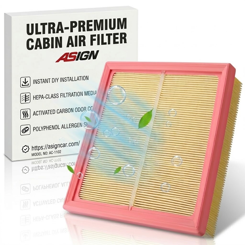 Asign CA11422 Engine Air Filter For BMW X3 X4 2.0L 3.0L (2011-2018)