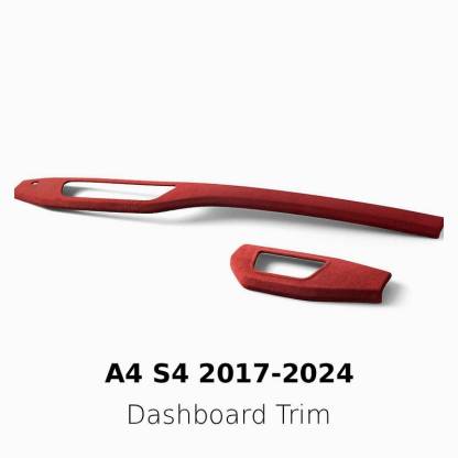 Asign Suede Interior Center Console Panel Cover for Audi A4 (2017–2024)