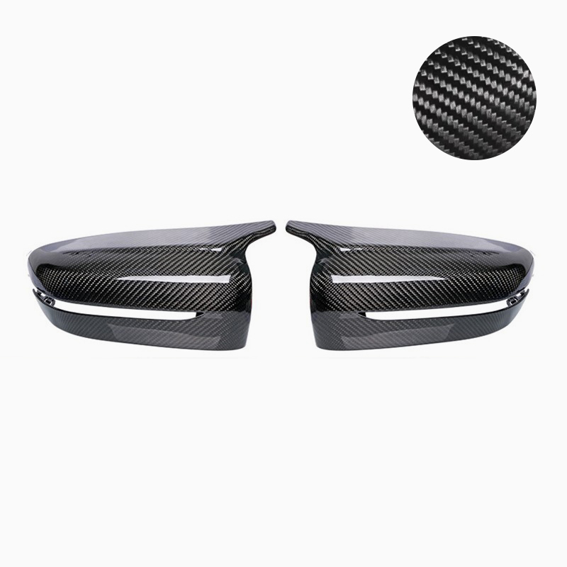 Asign BMW 5 Series/i5 Mirror Cover Pair 2010-2025 Models Carbon Fiber Pattern or Gloss Black BMW M Style Mirror Caps