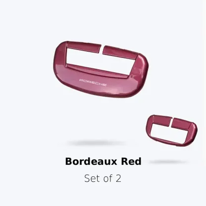 Asign Premium Seat Belt Buckle Cover For Porsche Panamera/Macan/Taycan/911/718/Cayenne