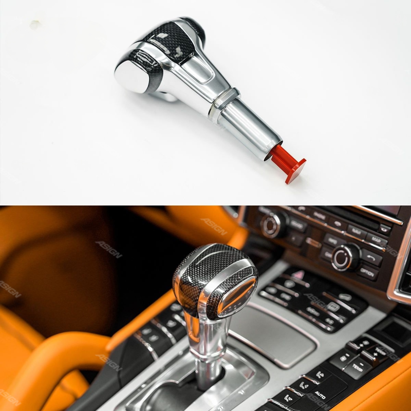 Asign High-End 958 Carbon Fibre Car Grip Shift Knob Upgrade Gear Lever for Cayenne 2011-2017