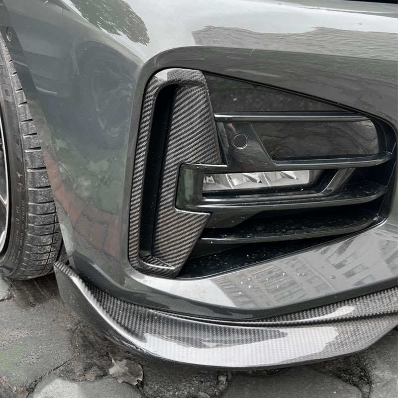 ASIGN Real Carbon Fiber Front Bumper Side Intake Grille Trim for 2022 - 2024 BMW 4 Series /i4