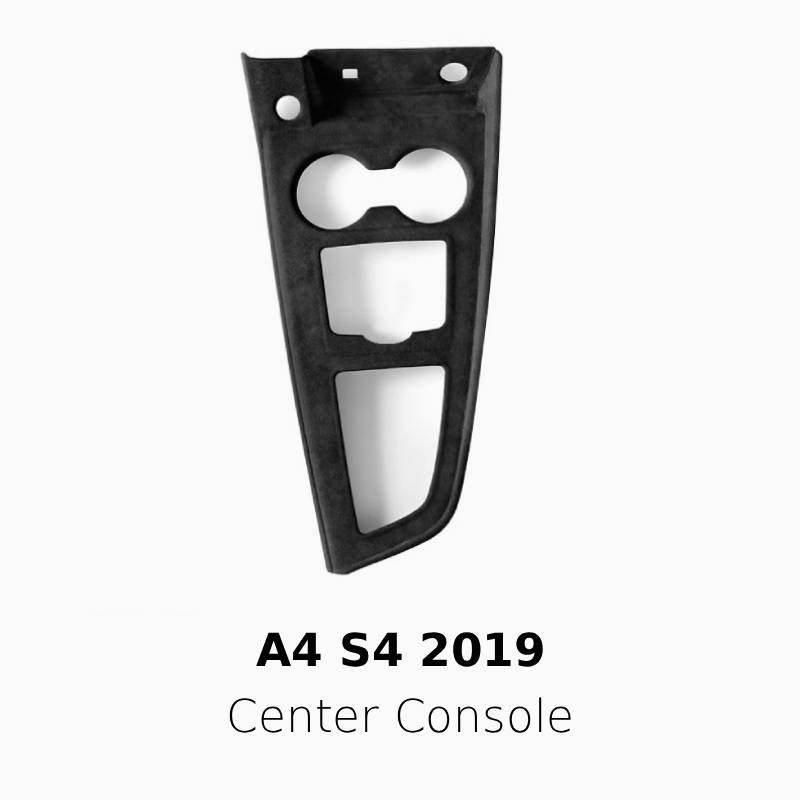 Asign Suede Interior Center Console Panel Cover for Audi A4 (2017–2024)
