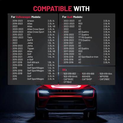 Asign CF11643 Cabin Air Filter for Audi A3 Q3 TT / VW Golf Jetta Tiguan Atlas