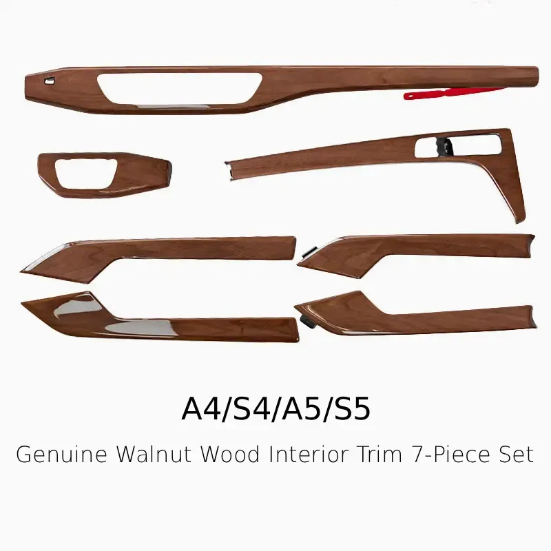 Asign OEM+ Genuine Wood Interior Trim Set (7-Piece) – For Audi A4 / S4 / A5 / S5 (B9/B9.5 2017-2024)