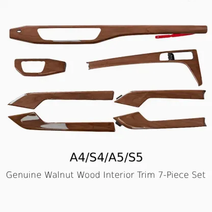 Asign OEM+ Genuine Wood Interior Trim Set (7-Piece) – For Audi A4 / S4 / A5 / S5 (B9/B9.5 2017-2024)