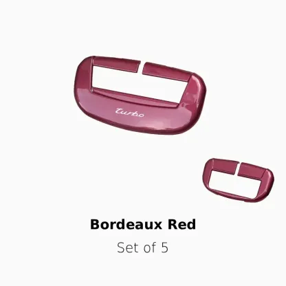 Asign Premium Seat Belt Buckle Cover For Porsche Panamera/Macan/Taycan/911/718/Cayenne