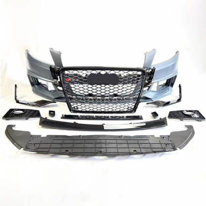 2008-2012 Audi RS4 Front Bumper For A4/S4 B8 Body Kits With Fog Light Grille Honeycomb Grille | RS4 Front Bumper