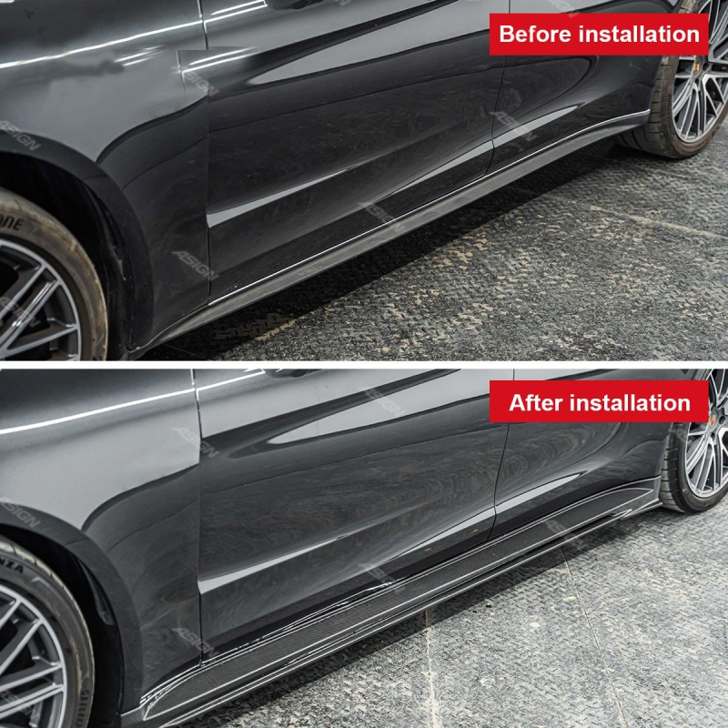 Asign — 2024-2025 for Porsche Panamera 976 GTS Carbon Fiber Body Kit Front Spoiler Front and Rear Lip Bumper for Cars