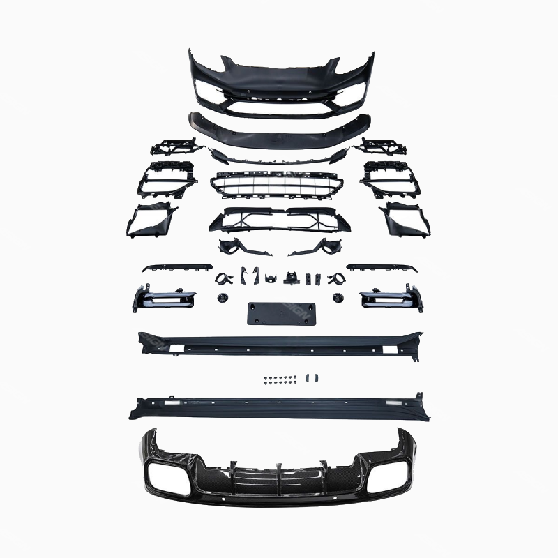Asign — For Panamera 971 PINDUN Turbo S Bodykit Carbon Fiber Bodykit Rear Bumper Lip Diffuser for Porsche Panamera 971