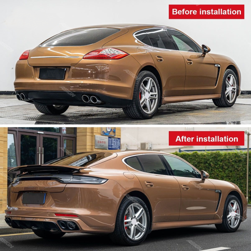Asign — For Panamera 970/970.1/970.2 Car Upgrade Front Bumper Rear Bumper Tailgate Taillights Spoiler Body Kit TurboS