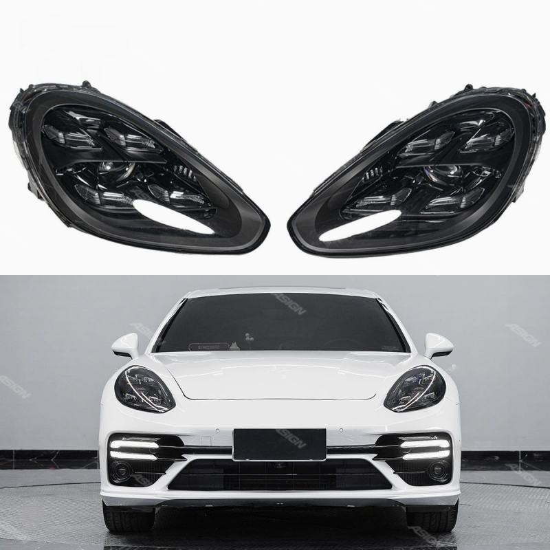 Asign — Upgrade 2010-2016 for Porsche Panamera 970 with 971 Matrix LED Headlights and Turbos Bumper Body Kit Car Bumpers for 970.2