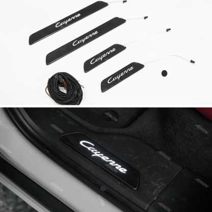 Asign - Door Sill with Light Car Accessories Car Parts Car Interior Accessory for 2018-2024 Cayenne