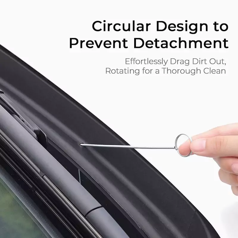 Asign Sunroof Drain Hole Dredge Tool with Spring Hose and Brush Cleaner