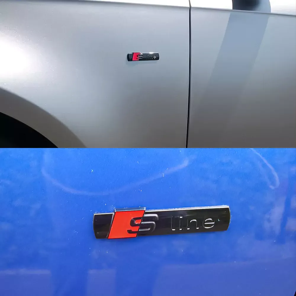 Asign Audi Blackout Rear Emblem Replacement Black Audi Lettering Badge For All Models - A4 A5 S4 S5 Q3 Q5 Q7 RS7