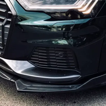 Carbon Fiber Lower Front Lip Splitter For Audi A6 Allroad C8 2020-ON