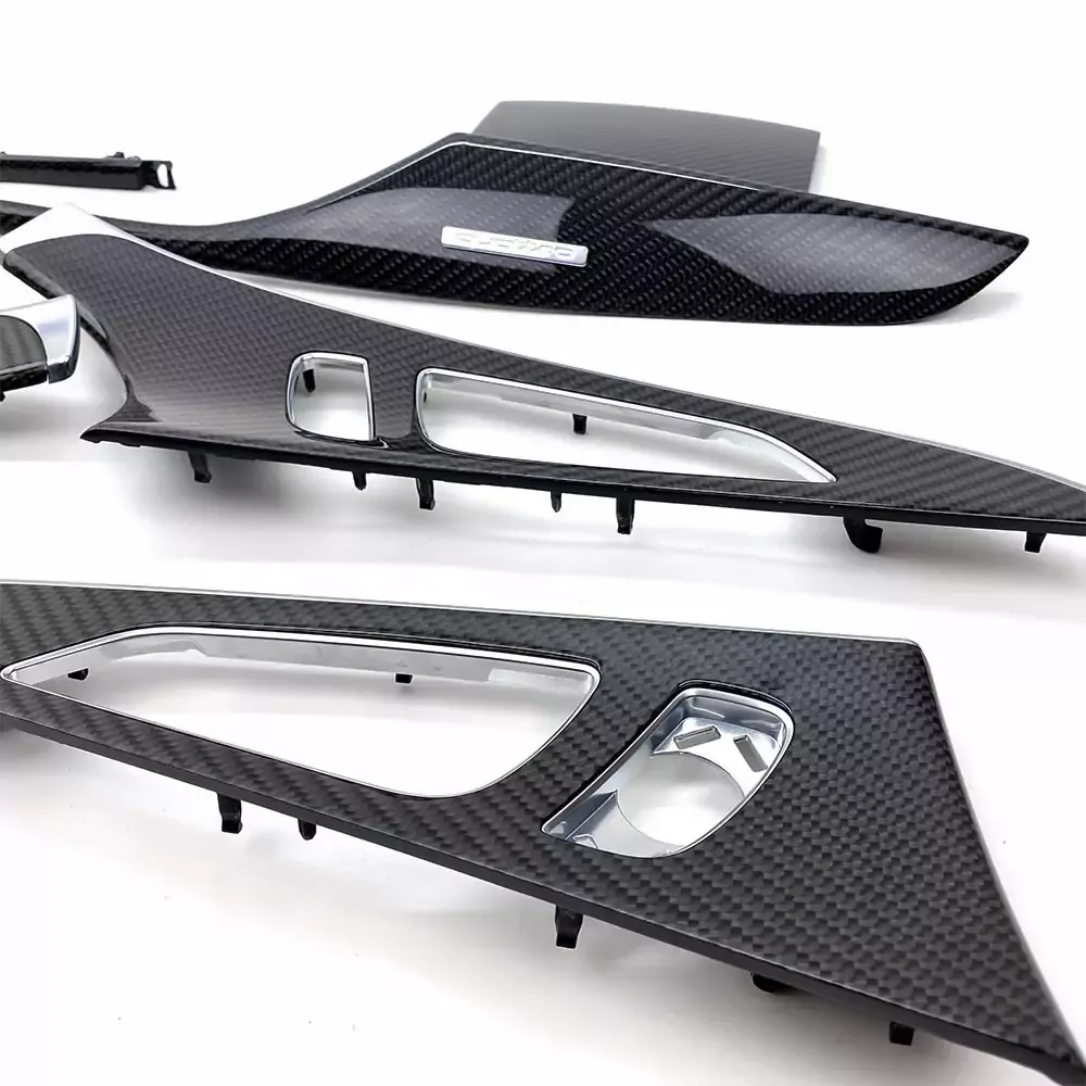 Asign Carbon Fiber Interior Trim Set – 9-Piece Kit, Fits Audi C7/C8 (2012-2023) A6/S6