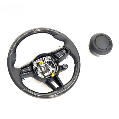 Asign - For Porsche Cayenne 2017-2023 9Y0 Panamera 971 Carbon Fiber Steering Wheel Upgrade New Condition Replacement Assembly
