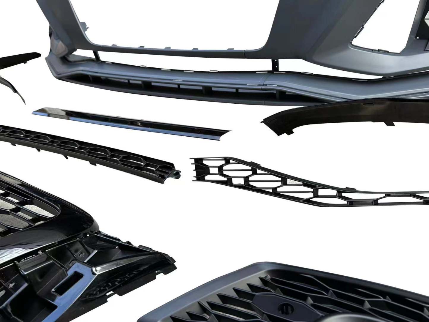 2008-2012 Audi RSQ5 Front Bumper For Q5/SQ5 8R/B8 Upgrade To B9 RSQ5 Style Body Kits With Honeycomb Grille | RSQ5 Bumper