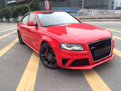 2008-2012 Audi RS4 Front Bumper For A4/S4 B8 Body Kits With Fog Light Grille Honeycomb Grille | RS4 Front Bumper