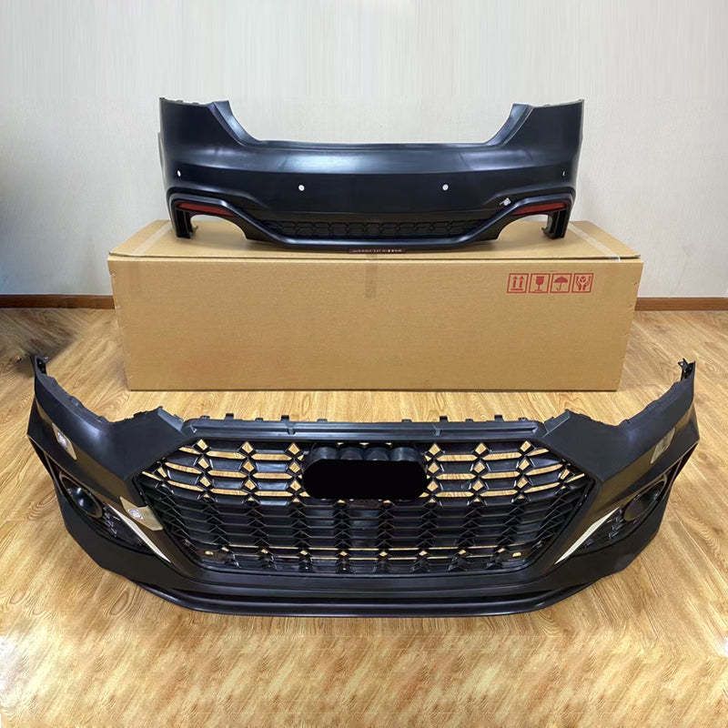 2020-2025 Audi RS5 Front Bumper For A5/S5 B9.5 Body Kits With ACC Fog Light Grille Honeycomb Grille Front Lip | RS5 Bumper