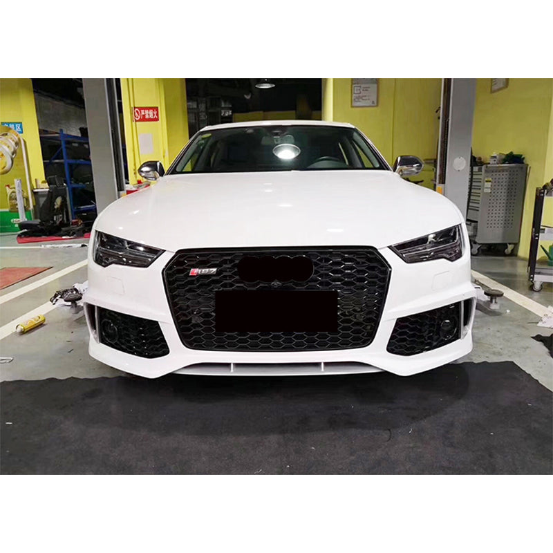 2008-2015 Audi RS7 Front Bumper For A7/S7 C7 Upgrade To C7.5 Body Kits With Honeycomb Grille Fog Light Grille | RS7 Bumper