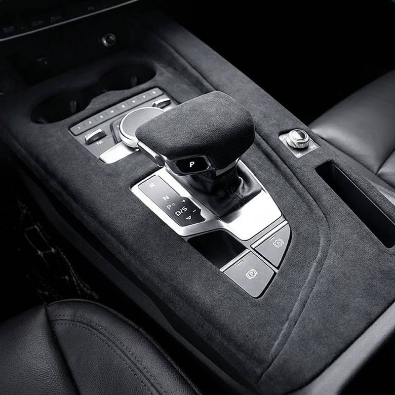 Asign Suede Interior Center Console Panel Cover for Audi A4 (2017–2024)