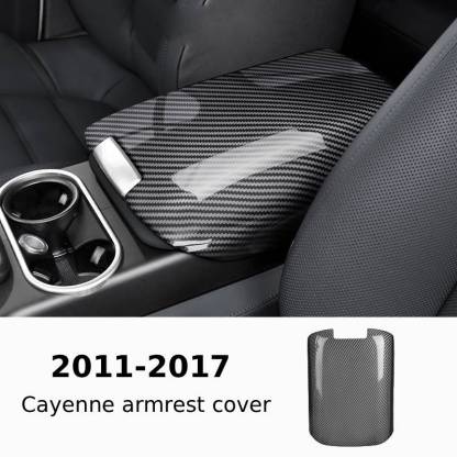 Asign Porsche Cayenne Carbon Fiber Texture Center Console Armrest Cover Trim (2011–2025)