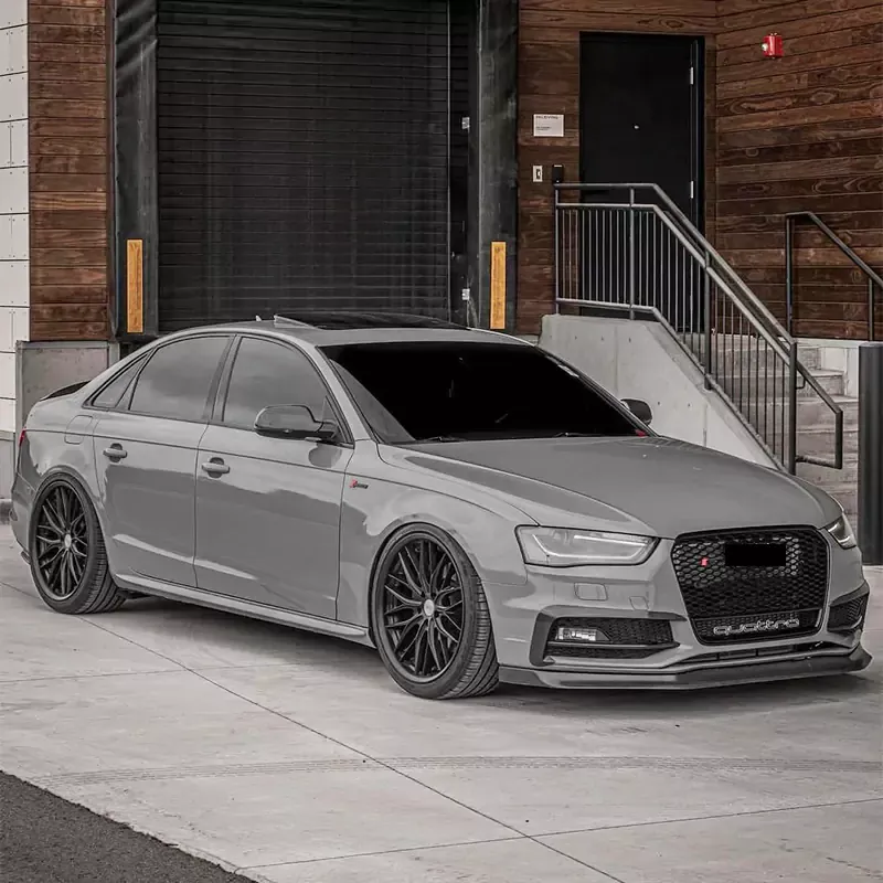 2013-2016 Asign RS4 Honeycomb Grille With Quattro In Lower Mesh For Audi A4 S4 B8.5