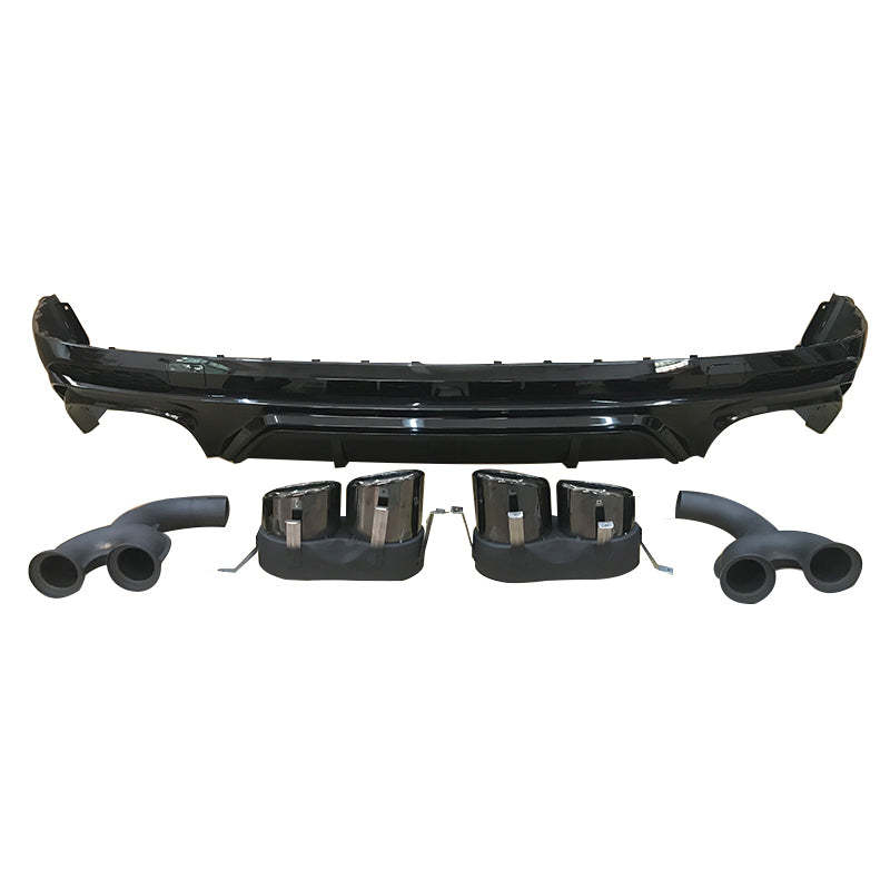 2018-2021 Audi SQ5 Style Q5 S line Rear Diffuser With Tailpipe For Audi Q5 B9
