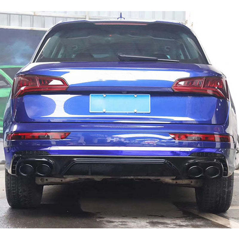 2018-2021 Audi SQ5 Style Q5 S line Rear Diffuser With Tailpipe For Audi Q5 B9