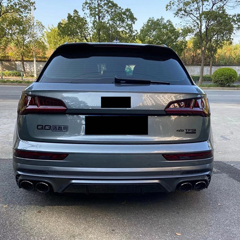 2018-2021 Audi SQ5 Style Q5 S line Rear Diffuser With Tailpipe For Audi Q5 B9
