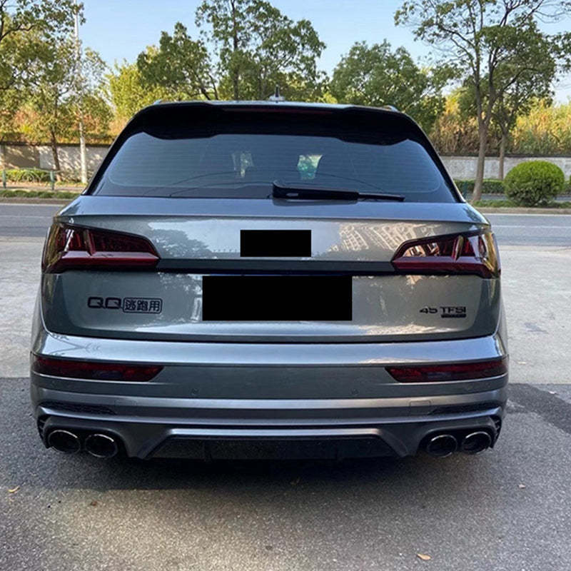 2018-2021 Audi SQ5 Style Q5 S line Rear Diffuser With Tailpipe For Audi Q5 B9