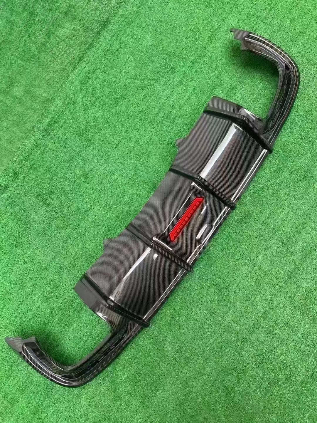 2020-2024 Audi S4 Style A4 S Line carbon fiber diffuser with tail pipe For Audi A4 S4 B9.5