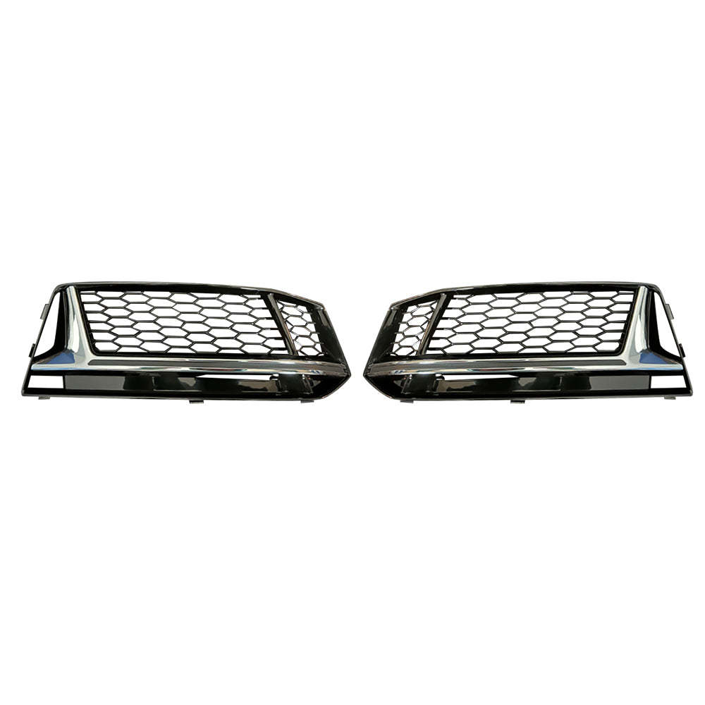 2017-2019 Audi RS4 Style S line Fog Light Grilles For Audi A4 S4 B9