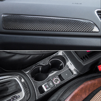 Asign Carbon Fiber & Wood Grain Center Console Trim for 2013-18 Audi Q3 8U – Premium Interior Upgrade