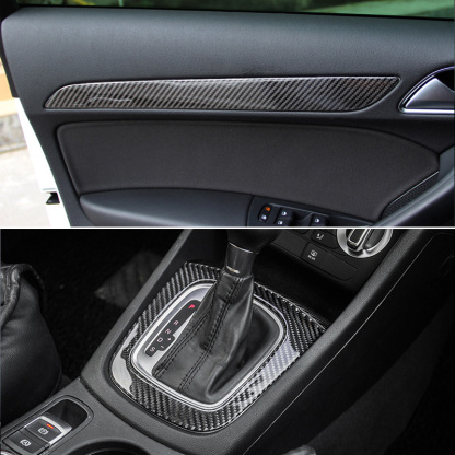 Asign Carbon Fiber & Wood Grain Center Console Trim for 2013-18 Audi Q3 8U – Premium Interior Upgrade