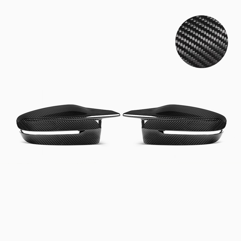 Asign BMW 4 Series Mirror Cover Pair 2013-2024 Models Carbon Fiber Pattern or Gloss Black BMW M Style Mirror Caps