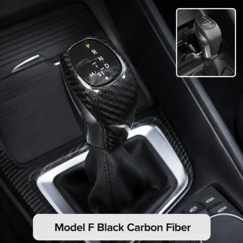 Asign Real Carbon Fiber Gear Shift Knob Cover for BMW