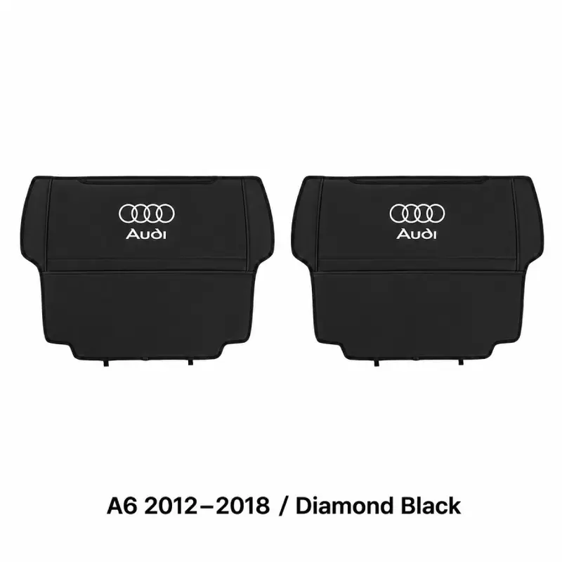 Asign Seat Back Storage Organizer Half-Cover for Audi Vehicles – Leather-Like Rear Seat Pocket