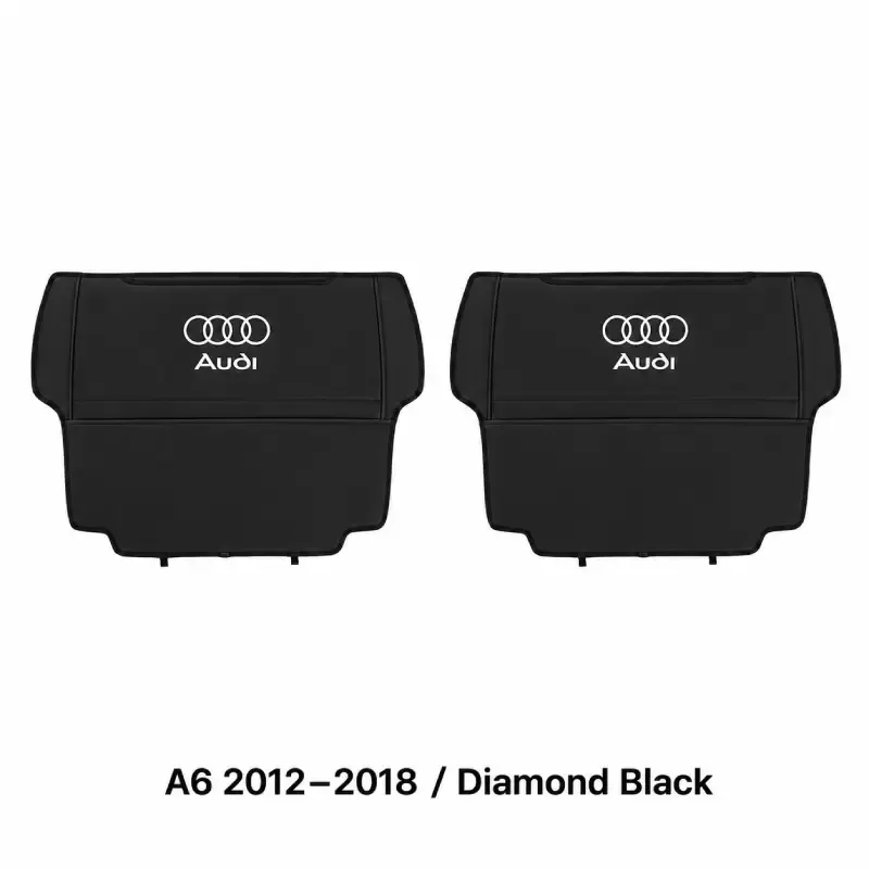 Asign Seat Back Storage Organizer Half-Cover for Audi Vehicles – Leather-Like Rear Seat Pocket