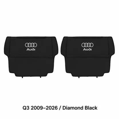 Asign Seat Back Storage Organizer Half-Cover for Audi Vehicles – Leather-Like Rear Seat Pocket